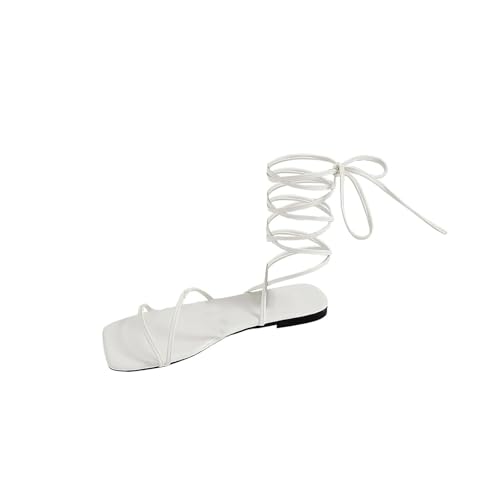Riemchensandalen Damen Flache Kleid Schuhe Römersandalen Bohemia Strandsandalen Peep Toe Damensandalen Elegant Schnürschuhe Strand Schuhe Sommersandalen Freizeitsandalen Gr.36-43 Riemchensandalen Damen Flache Kleid Schuhe Römersandalen Bohemia Strandsandalen Peep Toe Damensandalen Elegant Schnürschuhe Strand Schuhe Sommersandalen Freizeitsandalen Gr.36-43 von FGUUTYM