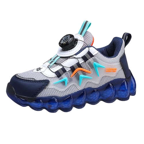 Sneaker Mit Luftpolster Dicker Sohle Turnschuhe Für Jungen Mädchen Keilabsatz Modische Bequeme Kinderschuhe Casual Walkingschuhe Sportschuhe Drehbare Schnalle zum Einstellen der Schnürsenkel von FGUUTYM