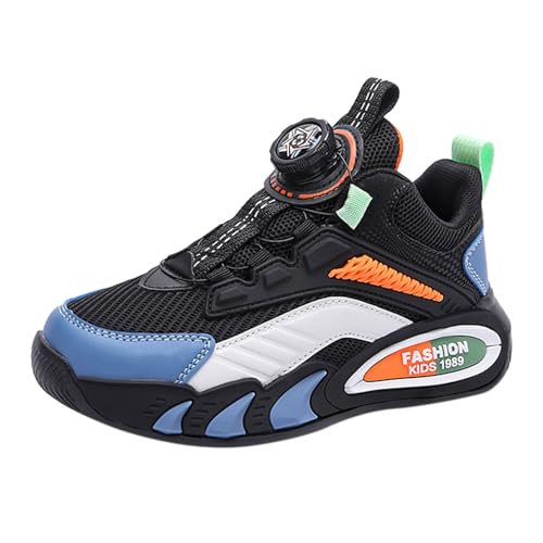 Sneaker Mit Luftpolster Dicker Sohle Turnschuhe Für Jungen Mädchen Keilabsatz Modische Bequeme Kinderschuhe Casual Walkingschuhe Sportschuhe Drehbare Schnalle zum Einstellen der Schnürsenkel von FGUUTYM