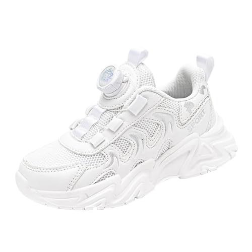 Sneaker Mit Luftpolster Dicker Sohle Turnschuhe Für Jungen Mädchen Keilabsatz Modische Bequeme Kinderschuhe Casual Walkingschuhe Sportschuhe Drehbare Schnalle zum Einstellen der Schnürsenkel von FGUUTYM