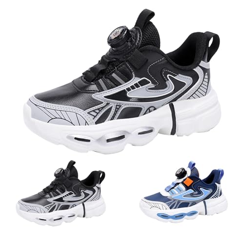 Turnschuhe Für Jungen Mädchen Dicker Sohle Keilabsatz Sneaker Mit Luftpolster Modische Bequeme Kinderschuhe Casual Walkingschuhe Sportschuhe Drehbare Schnalle zum Einstellen der Schnürsenkel Turnschuhe Für Jungen Mädchen Dicker Sohle Keilabsatz Sneaker Mit Luftpolster Modische Bequeme Kinderschuhe Casual Walkingschuhe Sportschuhe Drehbare Schnalle zum Einstellen der Schnürsenkel von FGUUTYM