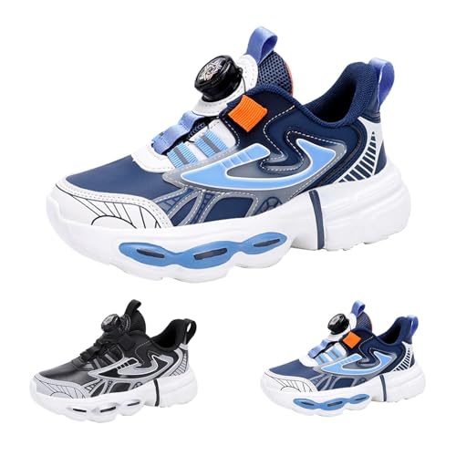 Turnschuhe Für Jungen Mädchen Dicker Sohle Keilabsatz Sneaker Mit Luftpolster Modische Bequeme Kinderschuhe Casual Walkingschuhe Sportschuhe Drehbare Schnalle zum Einstellen der Schnürsenkel Turnschuhe Für Jungen Mädchen Dicker Sohle Keilabsatz Sneaker Mit Luftpolster Modische Bequeme Kinderschuhe Casual Walkingschuhe Sportschuhe Drehbare Schnalle zum Einstellen der Schnürsenkel von FGUUTYM