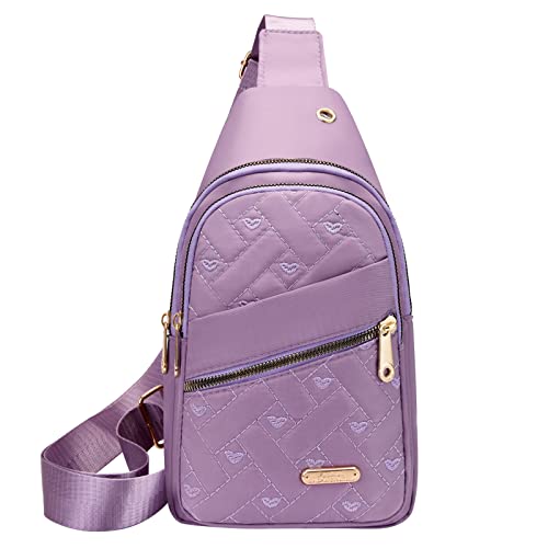 Zwei - Taschen Frauen Umhängetasche Mode Dekoration Muster Praktische Große Kapazität Leichte Zipper Waistpack Handy Taschen 3,4 (PP1, One Size) von FGUUTYM