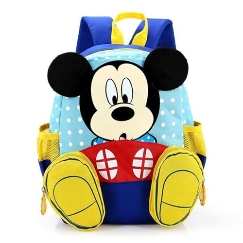 FGen Mickey Rucksack,Mickey Rucksack Kinder,Kinder-Rucksack für 2-8Jährige im Kindergarten Jungen Rucksack Mädchen Kinderrucksack(Blau) von FGen