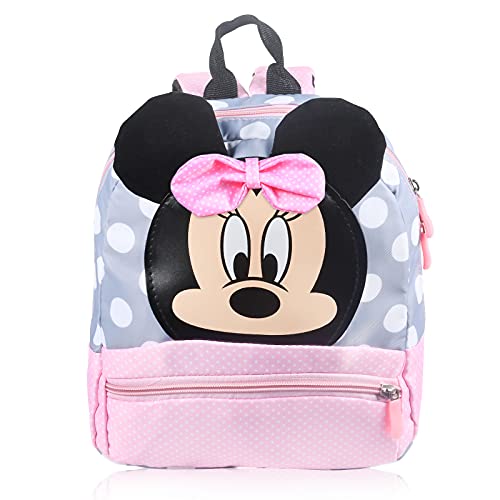 FGen Minnie Rucksack,Minnie Kinder-Rucksack,Kinder Rucksack Mädchen, Mickey Minnie-Druck, Mouse ohren, für 2-8Jährige im Kindergarten Jungen Mädchen Rucksack Zur Schule Gehen/Reisen (Rosa) von FGen