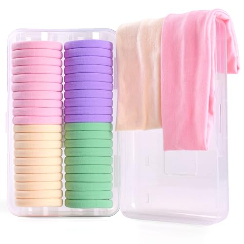 FHALLYNN Haargummis für Damen, Stirnbänder-Set mit 40 Haarbändern für Damenhaar und elastischen Haarbändern, 2 Schweißbänder, Stirnbänder für Frauen, alle verpackt in einer Kunststoff-Bleistiftbox FHALLYNN Haargummis für Damen, Stirnbänder-Set mit 40 Haarbändern für Damenhaar und elastischen Haarbändern, 2 Schweißbänder, Stirnbänder für Frauen, alle verpackt in einer Kunststoff-Bleistiftbox von FHALLYNN