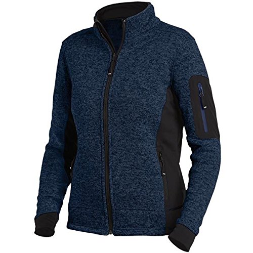 FHB Strickfleece Jacke atmungsaktiv, Farbe:Marineblau, Größe:M von FHB-Zunftkleidung