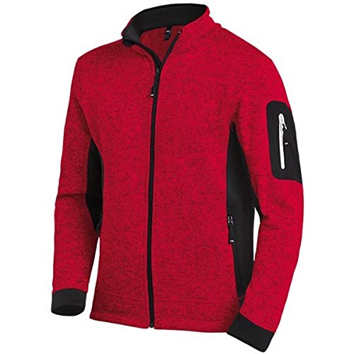 FHB Strickfleece Jacke atmungsaktiv, Farbe:rot, Größe:XXXL von FHB-Zunftkleidung