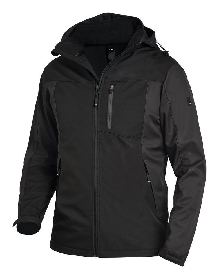 FHB Softshelljacke Jacke Jannik, Softshell, Größe 2XL, anthrazit/schwarz von FHB