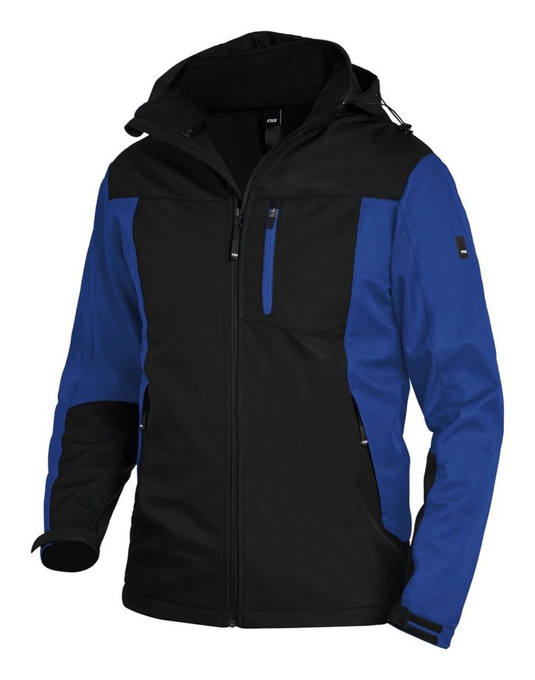 FHB Softshelljacke Jacke Jannik, Softshell, royalblau/schwarz von FHB