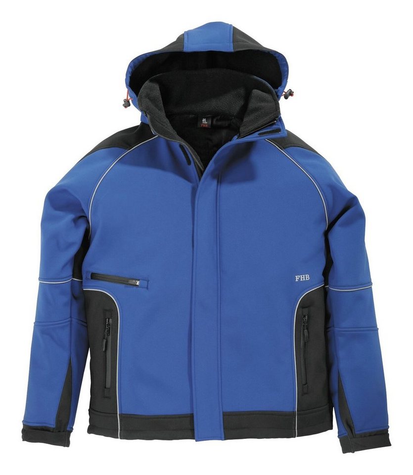 FHB Softshelljacke Jacke Walter, Softshell, Größe 2XL, royalblau/schwarz von FHB