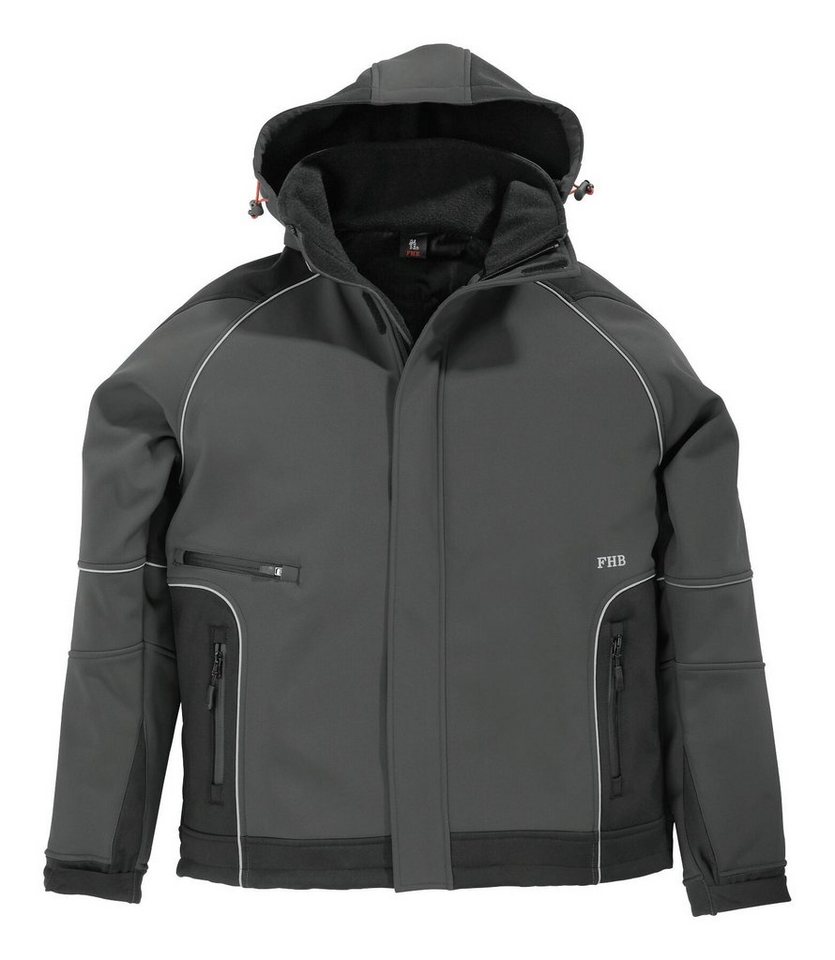 FHB Softshelljacke Jacke Walter, Softshell, Größe L, anthrazit/schwarz von FHB