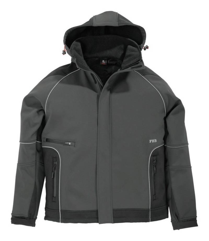 FHB Softshelljacke Jacke Walter, Softshell, anthrazit/schwarz von FHB