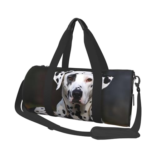 Dalmatiner Hundetasche für Damen und Herren, persönliche Gegenstände, Reisetasche, Segeltuch, Wochenendtasche, Übernachtungstasche, leicht, Sporttasche, Handgepäck, Schwarz, Einheitsgröße, Schwarz Dalmatiner Hundetasche für Damen und Herren, persönliche Gegenstände, Reisetasche, Segeltuch, Wochenendtasche, Übernachtungstasche, leicht, Sporttasche, Handgepäck, Schwarz, Einheitsgröße, Schwarz von FHEBNDS