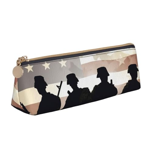 FHEBNDS Armed Forces Day Make-up-Tasche mit amerikanischem Muster, großes Federmäppchen, ästhetisches Federmäppchen, Münztasche, Leder-Kosmetiktasche mit Reißverschluss, Büro-Organizer FHEBNDS Armed Forces Day Make-up-Tasche mit amerikanischem Muster, großes Federmäppchen, ästhetisches Federmäppchen, Münztasche, Leder-Kosmetiktasche mit Reißverschluss, Büro-Organizer von FHEBNDS