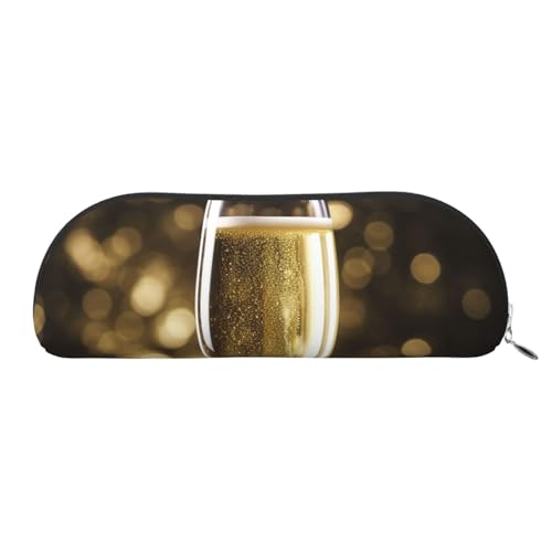 FHEBNDS Champagner-Make-up-Tasche für Damen und Herren, großes Federmäppchen, ästhetisches Federmäppchen, Münztasche, Leder-Kosmetiktasche mit Reißverschluss, Büro-Organizer, Reiseutensilien, silber FHEBNDS Champagner-Make-up-Tasche für Damen und Herren, großes Federmäppchen, ästhetisches Federmäppchen, Münztasche, Leder-Kosmetiktasche mit Reißverschluss, Büro-Organizer, Reiseutensilien, silber von FHEBNDS