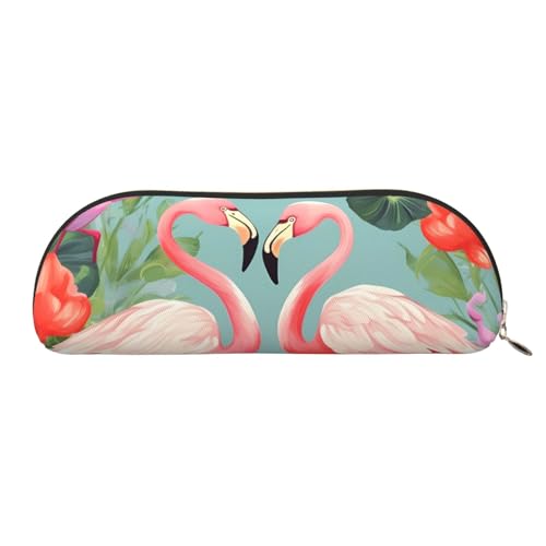 FHEBNDS Große Make-up-Tasche mit Flamingo-Motiv und Blumenmotiv für Damen und Herren, ästhetisches Federmäppchen, Münztasche, Leder-Kosmetiktasche mit Reißverschluss, Büro-Organizer, Reiseutensilien FHEBNDS Große Make-up-Tasche mit Flamingo-Motiv und Blumenmotiv für Damen und Herren, ästhetisches Federmäppchen, Münztasche, Leder-Kosmetiktasche mit Reißverschluss, Büro-Organizer, Reiseutensilien von FHEBNDS