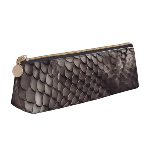 FHEBNDS Klassische Make-up-Tasche mit Schlangenhaut, großes Federmäppchen, ästhetisches Federmäppchen, Münztasche, Leder-Kosmetiktasche mit Reißverschluss, Büro-Organizer, Reiseutensilien FHEBNDS Klassische Make-up-Tasche mit Schlangenhaut, großes Federmäppchen, ästhetisches Federmäppchen, Münztasche, Leder-Kosmetiktasche mit Reißverschluss, Büro-Organizer, Reiseutensilien von FHEBNDS