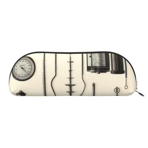 FHEBNDS Kosmetiktasche für medizinische Geräte und Instrumente, für Damen und Herren, großes Federmäppchen, ästhetisches Federmäppchen, Münztasche, Leder-Kosmetiktasche mit Reißverschluss FHEBNDS Kosmetiktasche für medizinische Geräte und Instrumente, für Damen und Herren, großes Federmäppchen, ästhetisches Federmäppchen, Münztasche, Leder-Kosmetiktasche mit Reißverschluss von FHEBNDS