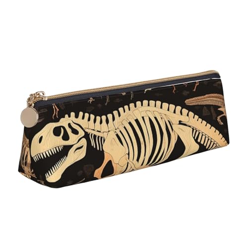 FHEBNDS Make-up-Tasche mit Dinosaurier-Skelett-Druck, großes Federmäppchen, ästhetisches Federmäppchen, Münztasche, Leder-Kosmetiktasche mit Reißverschluss, Büro-Organizer, Reiseutensilien FHEBNDS Make-up-Tasche mit Dinosaurier-Skelett-Druck, großes Federmäppchen, ästhetisches Federmäppchen, Münztasche, Leder-Kosmetiktasche mit Reißverschluss, Büro-Organizer, Reiseutensilien von FHEBNDS