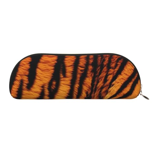 FHEBNDS Make-up-Tasche mit Tiger-Streifenmuster, großes Federmäppchen, ästhetisches Federmäppchen, Münztasche, Leder-Kosmetiktasche mit Reißverschluss, Büro-Organizer, Reiseutensilien, Gold FHEBNDS Make-up-Tasche mit Tiger-Streifenmuster, großes Federmäppchen, ästhetisches Federmäppchen, Münztasche, Leder-Kosmetiktasche mit Reißverschluss, Büro-Organizer, Reiseutensilien, Gold von FHEBNDS