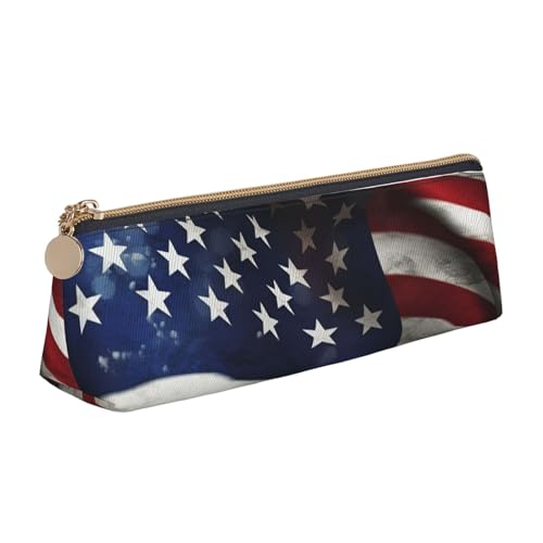 FHEBNDS Make-up-Tasche mit USA-Flagge, großes Federmäppchen, ästhetisches Federmäppchen, Münztasche, Leder-Kosmetiktasche mit Reißverschluss, Büro-Organizer, Reiseutensilien FHEBNDS Make-up-Tasche mit USA-Flagge, großes Federmäppchen, ästhetisches Federmäppchen, Münztasche, Leder-Kosmetiktasche mit Reißverschluss, Büro-Organizer, Reiseutensilien von FHEBNDS