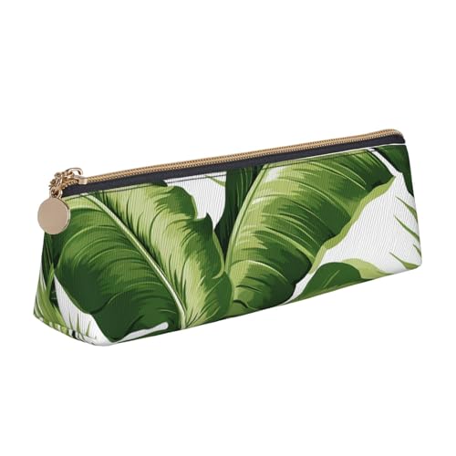 FHEBNDS Make-up-Tasche mit niedlichem grünen Palmenblättern, großes Federmäppchen, ästhetisches Federmäppchen, Münztasche, Leder-Kosmetiktasche mit Reißverschluss, Büro-Organizer, Reiseutensilien FHEBNDS Make-up-Tasche mit niedlichem grünen Palmenblättern, großes Federmäppchen, ästhetisches Federmäppchen, Münztasche, Leder-Kosmetiktasche mit Reißverschluss, Büro-Organizer, Reiseutensilien von FHEBNDS