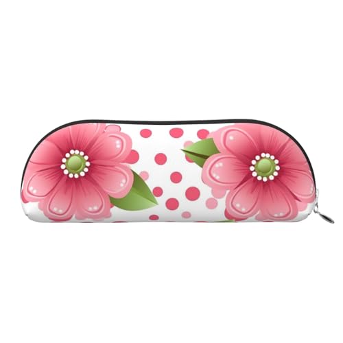 FHEBNDS Make-up-Tasche mit rosa Blumen für Damen und Herren, großes Federmäppchen, ästhetisches Federmäppchen, Münztasche, Leder-Kosmetiktasche mit Reißverschluss, Büro-Organizer, Reiseutensilien FHEBNDS Make-up-Tasche mit rosa Blumen für Damen und Herren, großes Federmäppchen, ästhetisches Federmäppchen, Münztasche, Leder-Kosmetiktasche mit Reißverschluss, Büro-Organizer, Reiseutensilien von FHEBNDS