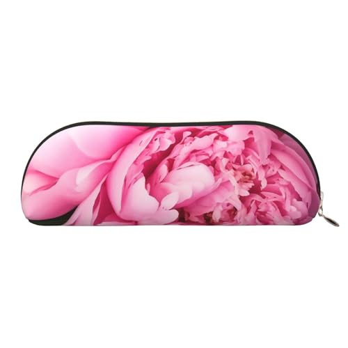 FHEBNDS Make-up-Tasche mit rosa Pfingstrosen, großes Federmäppchen, ästhetisches Federmäppchen, Münztasche, Leder-Kosmetiktasche mit Reißverschluss, Büro-Organizer, Reiseutensilien, gold FHEBNDS Make-up-Tasche mit rosa Pfingstrosen, großes Federmäppchen, ästhetisches Federmäppchen, Münztasche, Leder-Kosmetiktasche mit Reißverschluss, Büro-Organizer, Reiseutensilien, gold von FHEBNDS