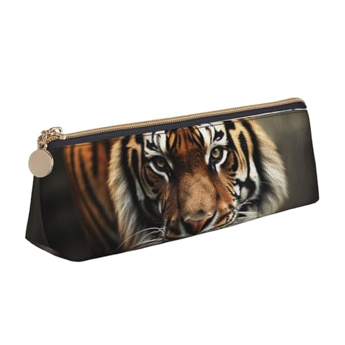 FHEBNDS Make-up-Tasche mit wilden Tieren und Tigern, großes Federmäppchen, ästhetisches Federmäppchen, Münztasche, Leder-Kosmetiktasche mit Reißverschluss, Büro-Organizer, Reiseutensilien FHEBNDS Make-up-Tasche mit wilden Tieren und Tigern, großes Federmäppchen, ästhetisches Federmäppchen, Münztasche, Leder-Kosmetiktasche mit Reißverschluss, Büro-Organizer, Reiseutensilien von FHEBNDS