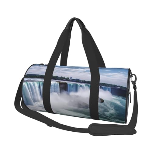 Niagara Falls Duffle Bag für Damen und Herren, persönliche Gegenstände, Reisetasche, Segeltuch, Wochenendtasche, Übernachtungstasche, leicht, Sporttasche, Handgepäck, Schwarz, Einheitsgröße, Schwarz Niagara Falls Duffle Bag für Damen und Herren, persönliche Gegenstände, Reisetasche, Segeltuch, Wochenendtasche, Übernachtungstasche, leicht, Sporttasche, Handgepäck, Schwarz, Einheitsgröße, Schwarz von FHEBNDS