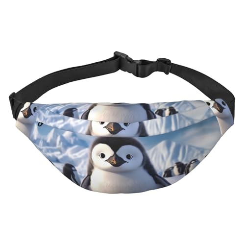 Niedliche Pinguin-Gürteltasche für Männer und Frauen, modische Hüfttasche, überall Crossbody-Tasche, Geldbörse, Hüfttasche mit verstellbarem Riemen, wasserdichte Brusttasche für Reisen, Wandern, von FHEBNDS