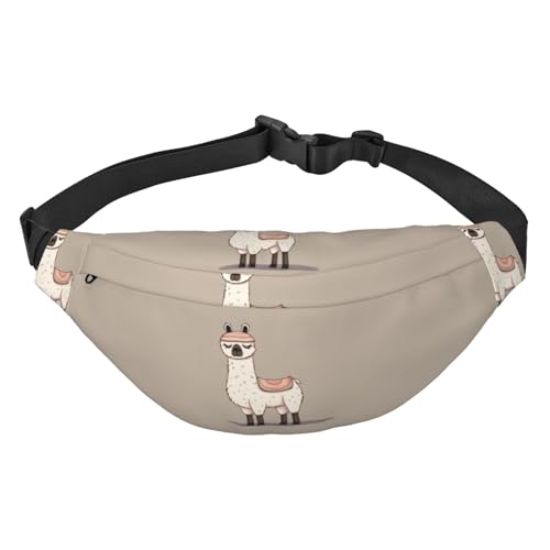 No Drama Llama-Bauchtasche für Herren und Damen, modische Hüfttasche überall, Crossbody-Tasche, Geldbörse, Hüfttasche mit verstellbarem Riemen, wasserdichte Brusttasche für Reisen, Wandern, Sport, von FHEBNDS