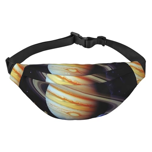 Planet Jupiter Bauchtasche für Herren und Damen, modische Hüfttasche, überall Crossbody-Tasche, Geldbörse, Hüfttasche mit verstellbarem Riemen, wasserdichte Brusttasche für Reisen, Wandern, Sport, von FHEBNDS