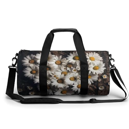 Sporttasche Turnbeutel Turnbeutel Zylindrisch - Wasserdichtes Oxford-Gewebe mit verstellbarem Schultergurt | Multi-Fach Sport Duffel für Gym, Reisen, Yoga | Leicht & Langlebig, Herzförmige Form, von FHEDMN