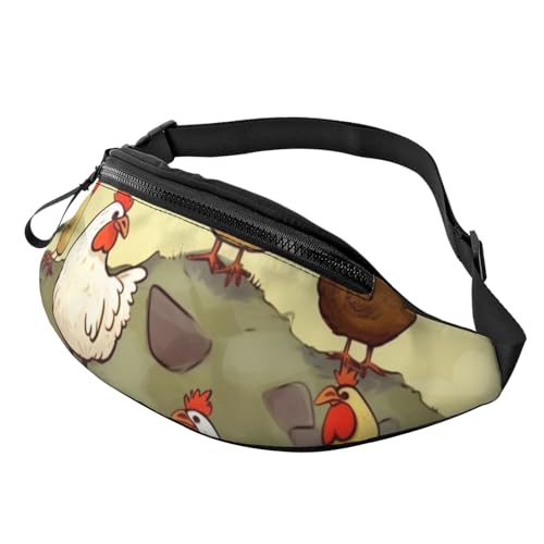 A Brood of Chickens Bauchtasche für Männer und Frauen, modisch, zum Laufen, wasserdicht, Crossbody-Tasche, Überall, Gürteltasche mit verstellbarem Riemen, Sport-Hüfttasche für Reisen A Brood of Chickens Bauchtasche für Männer und Frauen, modisch, zum Laufen, wasserdicht, Crossbody-Tasche, Überall, Gürteltasche mit verstellbarem Riemen, Sport-Hüfttasche für Reisen von FHEDVBN