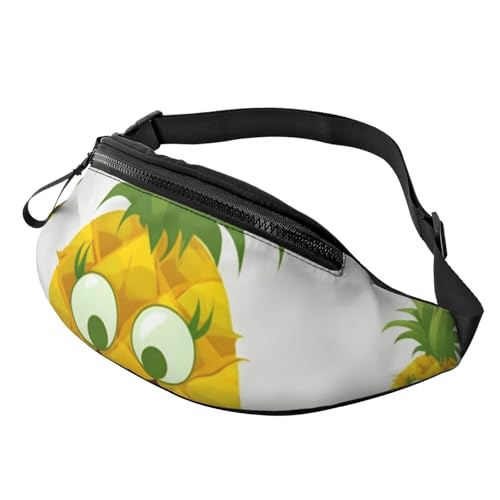 Ananas-Bauchtasche für Herren und Damen, modisch, zum Laufen, wasserdicht, Crossbody-Tasche, Überall, Gürteltasche mit verstellbarem Riemen, Sport-Hüfttasche für Reisen Ananas-Bauchtasche für Herren und Damen, modisch, zum Laufen, wasserdicht, Crossbody-Tasche, Überall, Gürteltasche mit verstellbarem Riemen, Sport-Hüfttasche für Reisen von FHEDVBN