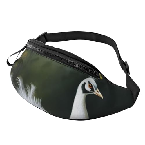 Bauchtasche für Herren und Damen, modisch, zum Laufen, wasserdicht, Crossbody-Tasche mit verstellbarem Riemen, Sporttasche für Reisen, Geldbörse, Weiß Bauchtasche für Herren und Damen, modisch, zum Laufen, wasserdicht, Crossbody-Tasche mit verstellbarem Riemen, Sporttasche für Reisen, Geldbörse, Weiß von FHEDVBN