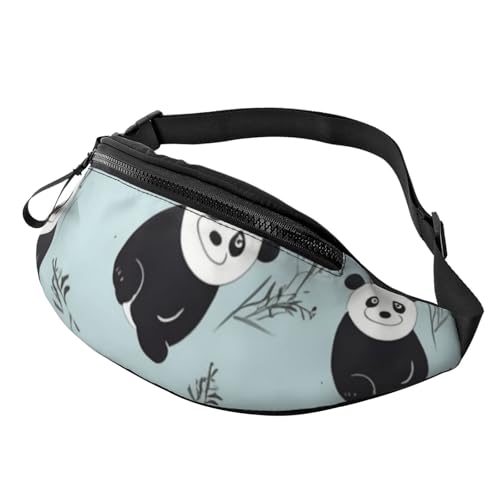 Bauchtasche mit Cartoon-Pandabär-Motiv für Herren und Damen, modisch, zum Laufen, wasserdicht, Crossbody-Tasche mit verstellbarem Riemen, Sport-Hüfttasche für Reisen Bauchtasche mit Cartoon-Pandabär-Motiv für Herren und Damen, modisch, zum Laufen, wasserdicht, Crossbody-Tasche mit verstellbarem Riemen, Sport-Hüfttasche für Reisen von FHEDVBN