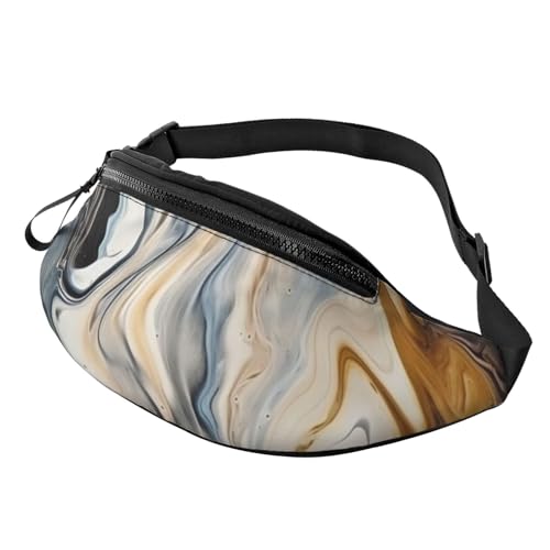 Bauchtasche mit abstrakter Marmor-Tinte, für Herren und Damen, modisch, zum Laufen, wasserdicht, Crossbody-Tasche, Überall, Gürteltasche mit verstellbarem Riemen, Sport-Hüfttasche für Reisen Bauchtasche mit abstrakter Marmor-Tinte, für Herren und Damen, modisch, zum Laufen, wasserdicht, Crossbody-Tasche, Überall, Gürteltasche mit verstellbarem Riemen, Sport-Hüfttasche für Reisen von FHEDVBN