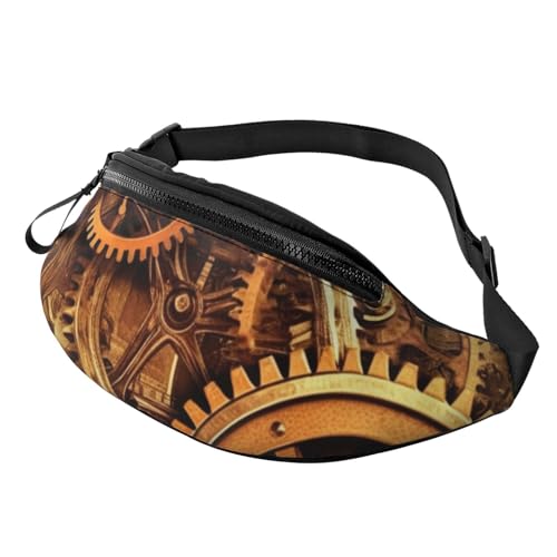 Coole Steampunk-Gürteltasche für Herren und Damen, modisch, zum Laufen, wasserdicht, Crossbody-Tasche mit verstellbarem Riemen, Sport-Hüfttasche für Reisen Coole Steampunk-Gürteltasche für Herren und Damen, modisch, zum Laufen, wasserdicht, Crossbody-Tasche mit verstellbarem Riemen, Sport-Hüfttasche für Reisen von FHEDVBN