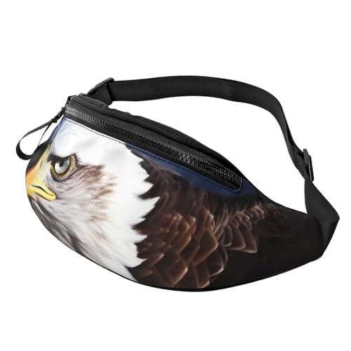 Eagle Bauchtasche für Herren und Damen, modisch, zum Laufen, wasserdicht, Crossbody-Tasche mit verstellbarem Riemen, Sport-Hüfttasche für Reisen von FHEDVBN