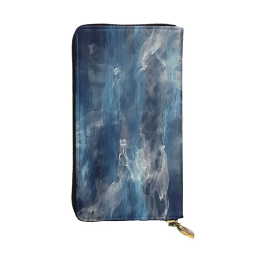 FHEDVBN Abstrakte blaue Geldbörse für Männer und Frauen, lange Geldbörse, Leder, Clutch, große Business-Handtasche, Reisehandtasche, Kreditkartenhalter, Geldtasche mit Reißverschluss, Ledergeldbörsen FHEDVBN Abstrakte blaue Geldbörse für Männer und Frauen, lange Geldbörse, Leder, Clutch, große Business-Handtasche, Reisehandtasche, Kreditkartenhalter, Geldtasche mit Reißverschluss, Ledergeldbörsen von FHEDVBN