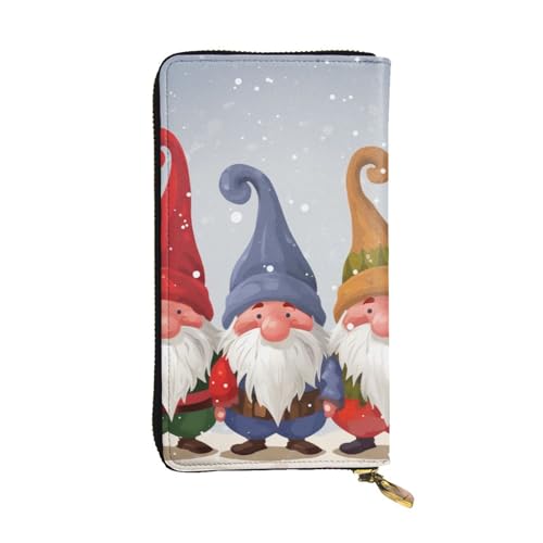 FHEDVBN Geldbörse mit Weihnachts-Zwergen für Männer und Frauen, lange Geldbörse, Leder, Clutch, große Business-Handtasche, Reise-Handyhalter, Kreditkartenhalter, Geldtasche mit Reißverschluss FHEDVBN Geldbörse mit Weihnachts-Zwergen für Männer und Frauen, lange Geldbörse, Leder, Clutch, große Business-Handtasche, Reise-Handyhalter, Kreditkartenhalter, Geldtasche mit Reißverschluss von FHEDVBN