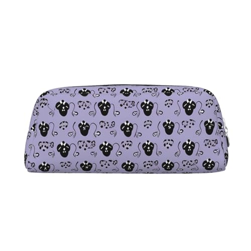 FHEDVBN Haunted Mansion Make-up-Tasche, Reise-Kulturbeutel, großes Federmäppchen für Damen und Herren, Leder, Reißverschluss, Münztasche, silber, Einheitsgröße FHEDVBN Haunted Mansion Make-up-Tasche, Reise-Kulturbeutel, großes Federmäppchen für Damen und Herren, Leder, Reißverschluss, Münztasche, silber, Einheitsgröße von FHEDVBN