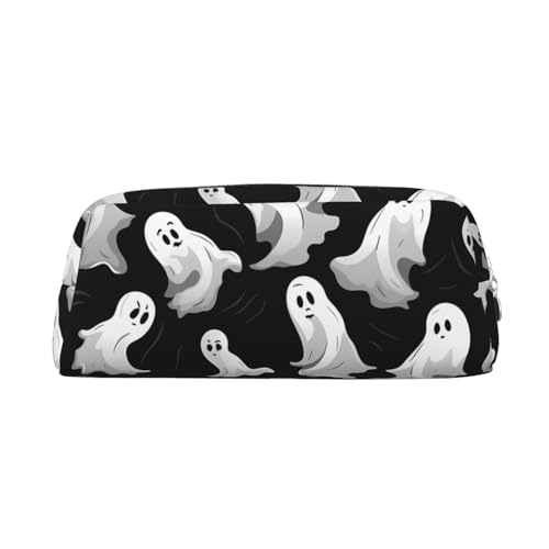 FHEDVBN Make-up-Tasche für Halloween, Gothic, Reise-Kulturbeutel, großes Federmäppchen für Damen und Herren, Leder, Reißverschluss, Münztasche, silber, Einheitsgröße FHEDVBN Make-up-Tasche für Halloween, Gothic, Reise-Kulturbeutel, großes Federmäppchen für Damen und Herren, Leder, Reißverschluss, Münztasche, silber, Einheitsgröße von FHEDVBN