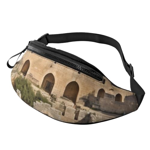 Gürteltasche für Herren und Damen, Motiv: Israel at The Tower of David, modisch, zum Laufen, wasserdicht, Crossbody-Tasche, mit verstellbarem Riemen, Sport-Hüfttasche für Reisen Gürteltasche für Herren und Damen, Motiv: Israel at The Tower of David, modisch, zum Laufen, wasserdicht, Crossbody-Tasche, mit verstellbarem Riemen, Sport-Hüfttasche für Reisen von FHEDVBN
