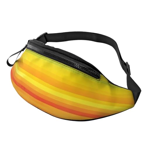 Gürteltasche für Herren und Damen, Regenbogenfarben, gestreift, modisch, zum Laufen, wasserdicht, Crossbody-Tasche mit verstellbarem Riemen, Sport-Hüfttasche für Reisen Gürteltasche für Herren und Damen, Regenbogenfarben, gestreift, modisch, zum Laufen, wasserdicht, Crossbody-Tasche mit verstellbarem Riemen, Sport-Hüfttasche für Reisen von FHEDVBN