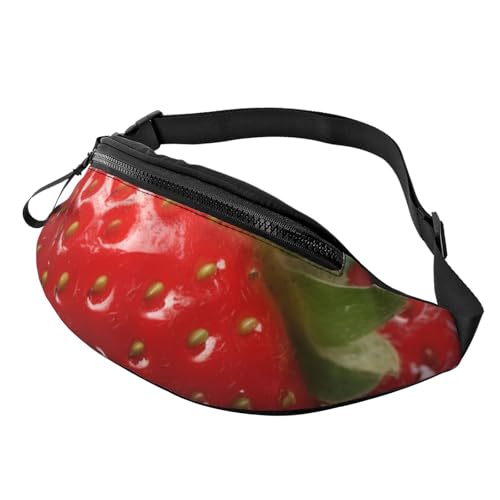 Gürteltasche für Herren und Damen, modisch, zum Laufen, wasserdicht, Crossbody-Tasche mit verstellbarem Riemen, für Reisen, Geldbörse, Rot Gürteltasche für Herren und Damen, modisch, zum Laufen, wasserdicht, Crossbody-Tasche mit verstellbarem Riemen, für Reisen, Geldbörse, Rot von FHEDVBN