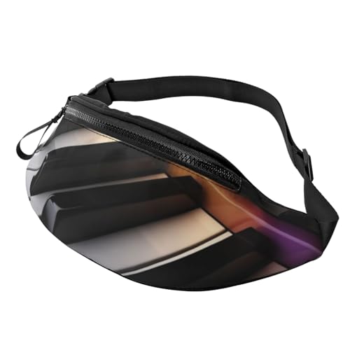 Gürteltasche mit Klaviertaste, für Herren und Damen, modisch, zum Laufen, wasserdicht, Crossbody-Tasche mit verstellbarem Riemen, Sport-Hüfttasche für Reisen Gürteltasche mit Klaviertaste, für Herren und Damen, modisch, zum Laufen, wasserdicht, Crossbody-Tasche mit verstellbarem Riemen, Sport-Hüfttasche für Reisen von FHEDVBN